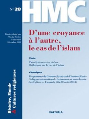 cover image of D'une croyance à l'autre, le cas de l'islam